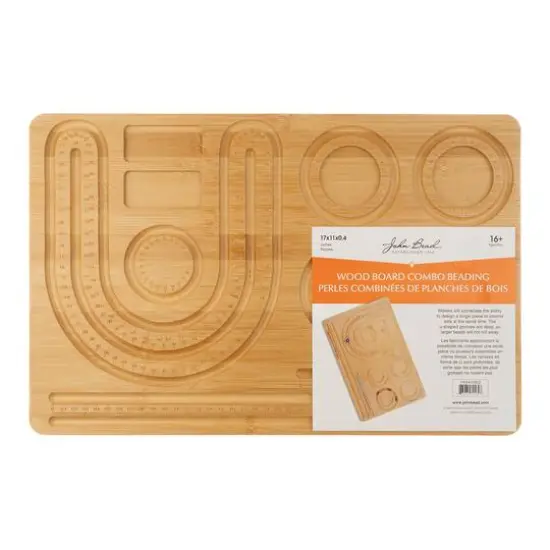 John Bead 17" x 11" Wood Combo Beading Board {4}
