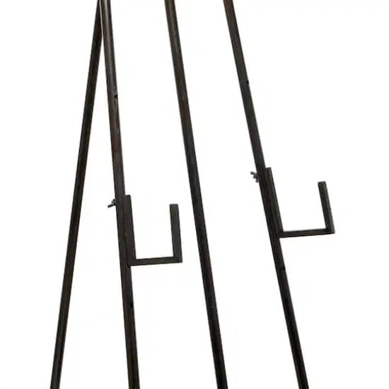 66" Black Iron Industrial Easel {5}