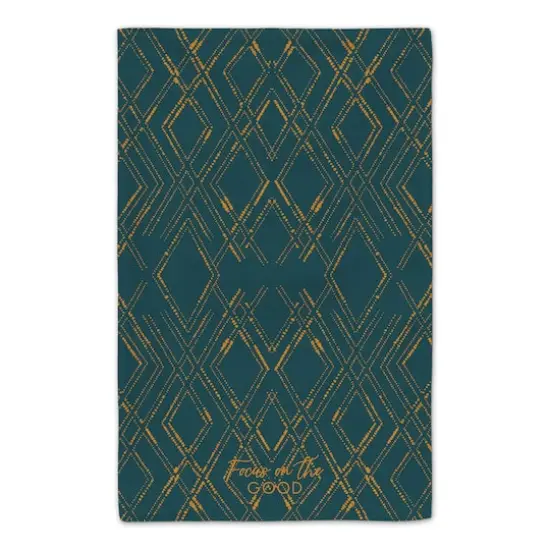 Focus on the Good Tea Towel Set Blue/Gold {5}