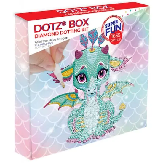Diamond Dotz&reg; Ariel the Baby Dragon DOTZ&reg; BOXDiamond Painting Kit {4}
