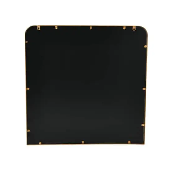 Hello Honey&reg; Brass Finish Square Metal Framed Wall Mirror {4}