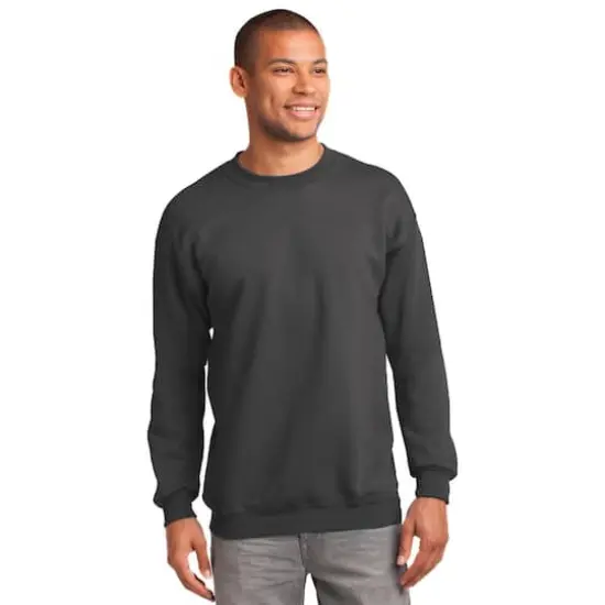Port & Company&reg; Essential Fleece Crewneck Sweatshirt Charcoal {4}