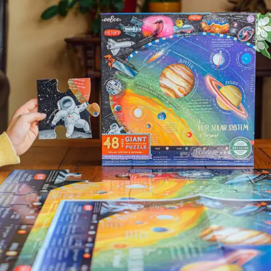 eeBoo Our Solar System & Beyond 48 Piece Giant Puzzle with Poster {4}