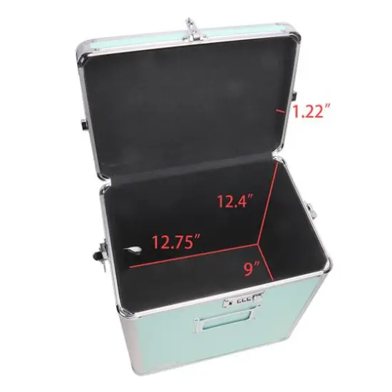 Vaultz Mint Vinyl Record Storage Case {5}