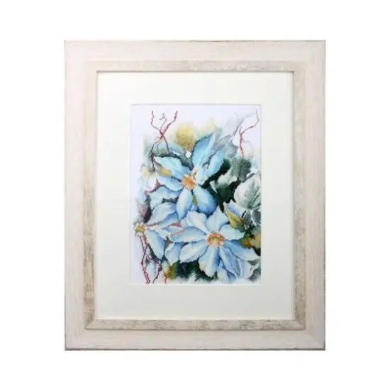 RTO Blue Clematis Cross Stitch Kit {3}