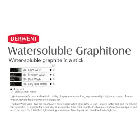 Derwent Graphitone Watersoluble Sketching Pencil Set {3}