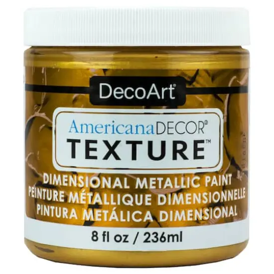 DecoArt® Americana Décor® Texture™ Dimensional Metallic Paint Gold {1}