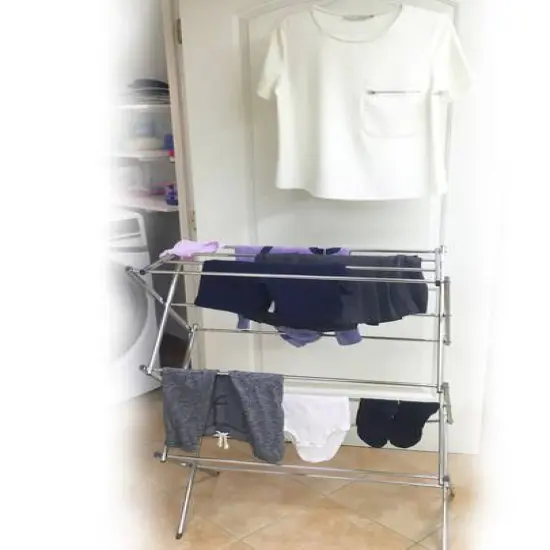 Laundry 360 Gray Foldable Clothes Drying Rack {3}
