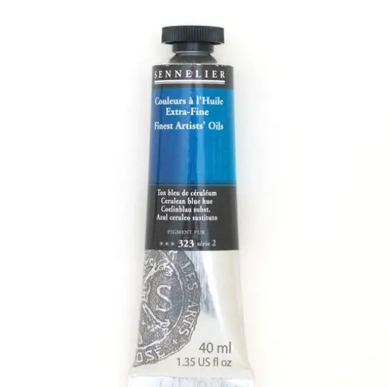 Sennelier Artists' Oil Color, 40mL 323 Cerulean Blue Hue S2 {1}