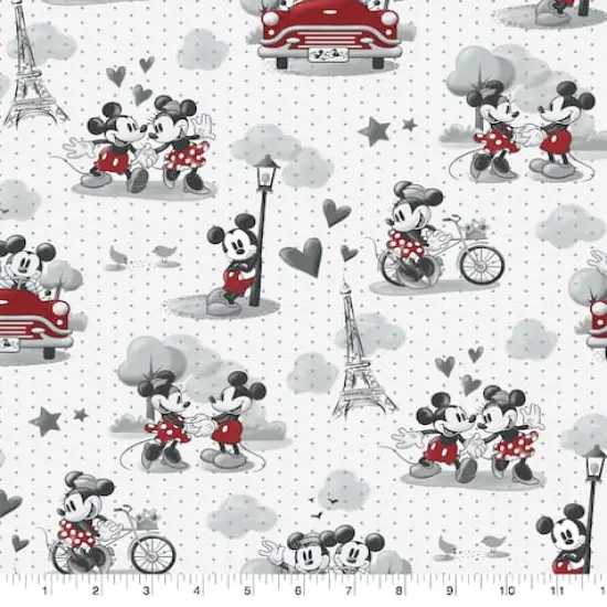 Disney&reg; Mickey & Minnie Vintage Scenes Cotton Fabric {1}