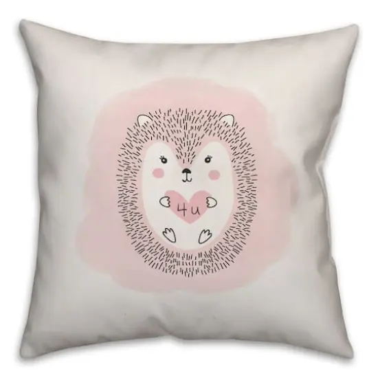 Love Hedgehog Throw Pillow {1}