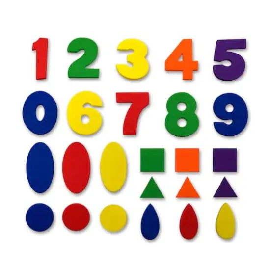 Shapes & Numbers Foam Stickers by Creatology&trade; {1}