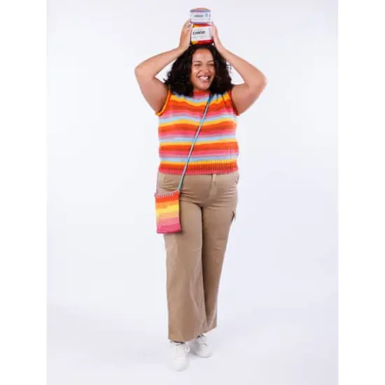 Caron&reg; Cinnamon Swirl Cakes&trade; Yarn Tangerine Twist {5}