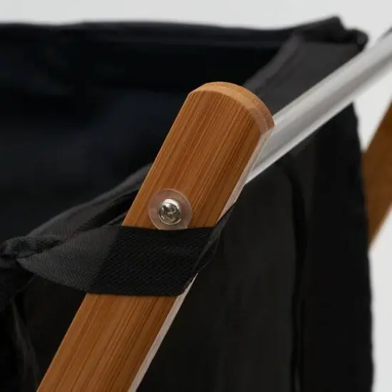 Household Essentials Small Black Collapsible X-Frame Laundry Basket {7}