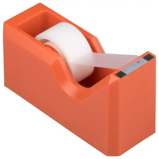 JAM Paper Stapler, Tape Dispenser & Pen Holder Trio Kit Orange {5}