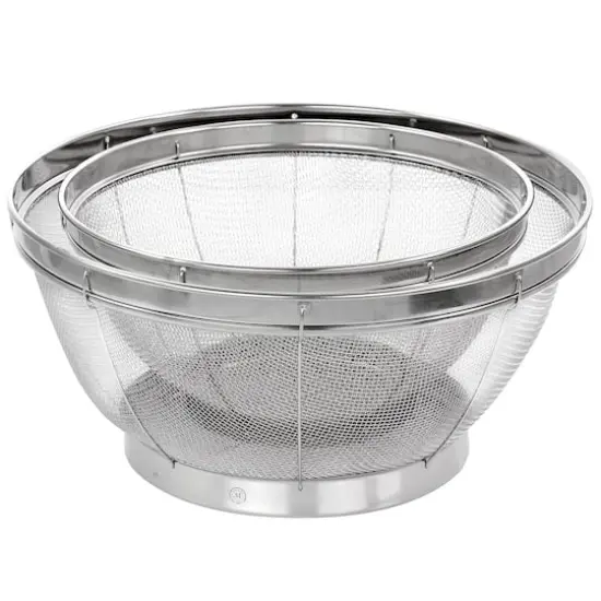 Martha Stewart 2-Piece Stainless Steel Strainer Set {6}