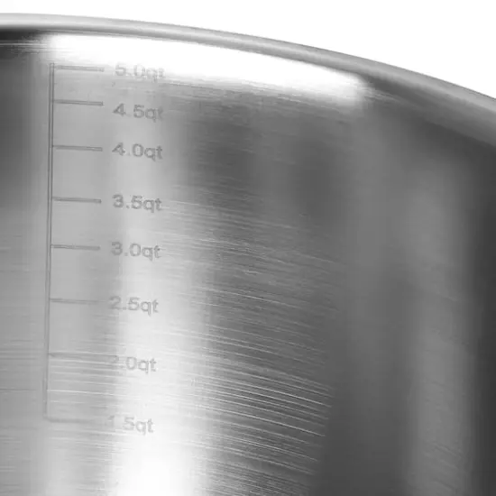 Martha Stewart Stainless Steel Mixing Bowl Set with Taupe Lids {4}