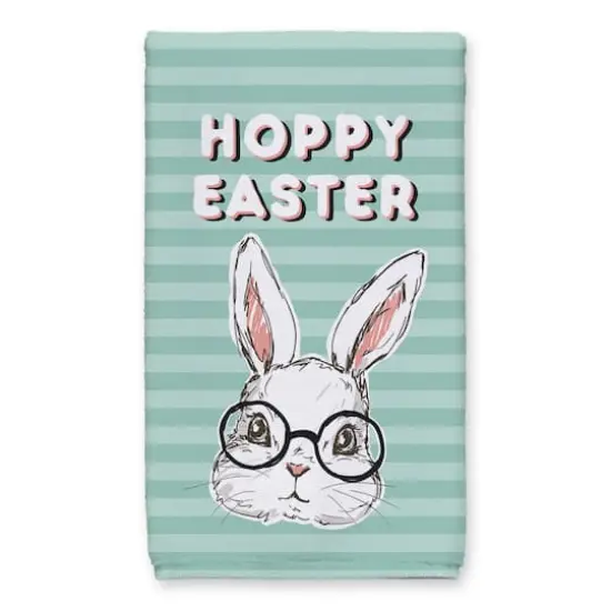 Bunny With Glasses 16" x 25" Tea Towel - Set of 2 {3}