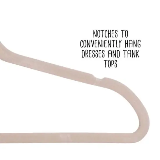Honey Can Do Dusty Pink Slim-Profile Non-Slip Velvet Hangers, 35ct. {9}