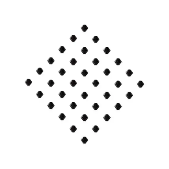 John Bead Preciosa 6mm Czech Crystal Rondelle Beads, 36ct. Jet {4}