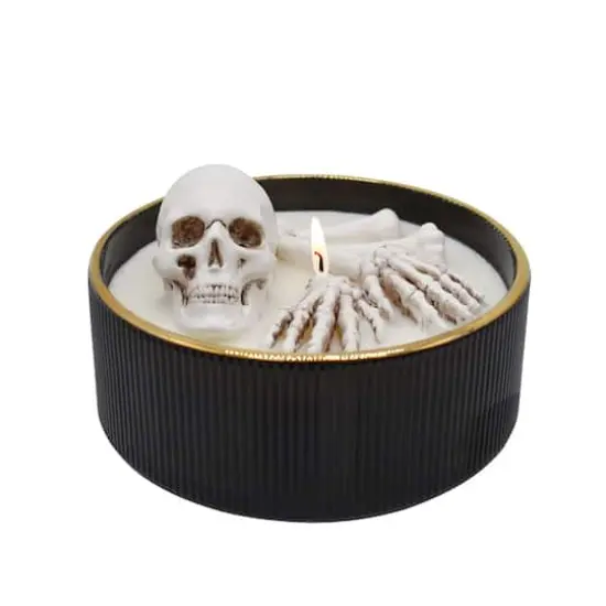 Skull & Bones Tombstone Twilight Scented Jar Candle by Ashland&reg; {4}