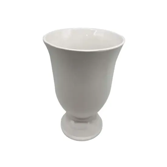 8" White Ceramic Vase by Ashland&reg; {3}