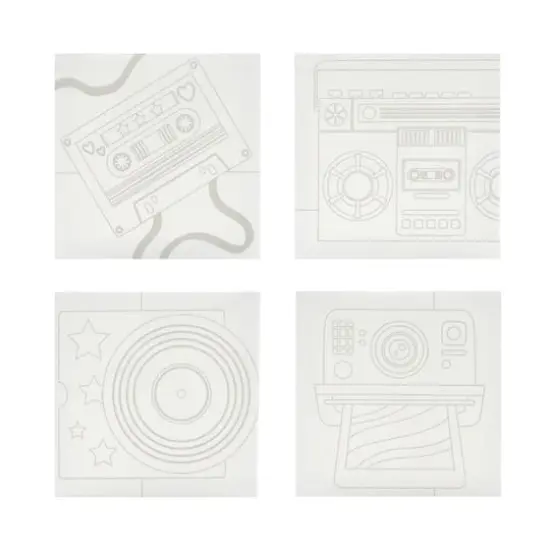 4" x 4" Retro Canvas Painting Kit by Craft Smart&reg; {8}