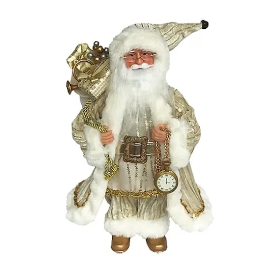 Santa's Workshop 15" Trimmed in Gold Claus {1}