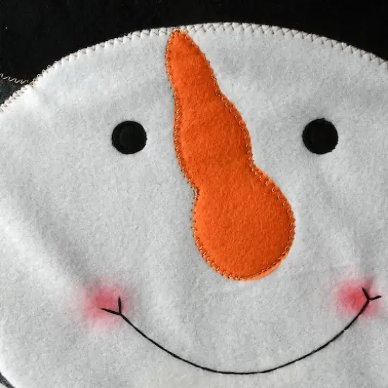 Holiday Snowman Bathroom Seat & Floor Cover Set {4}