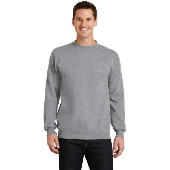 Port & Company&reg; Neutrals Core Fleece Crewneck Sweatshirt Athletic Heather {4}