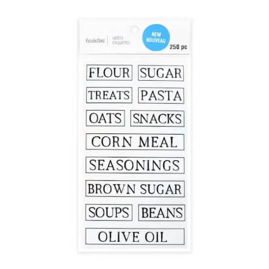 Clear Rectangle Household Label Stickers by Recollections&trade; {1}