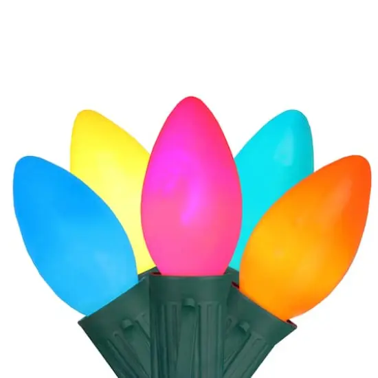 25ct. Opaque Vibrant Multicolor LED C9 Christmas String Lights {1}