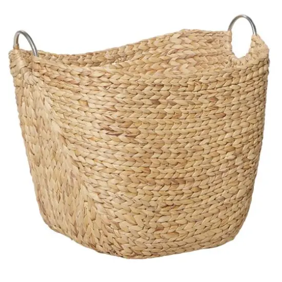 Large Brown Seagrass Contemporary Storage Basket {11}