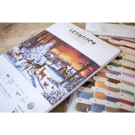 Letistitch Christmas Wood Counted Cross Stitch Kit {4}