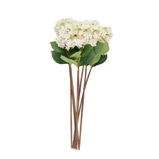 34" White Hydrangea Artificial Flower Stem, 8ct. {4}