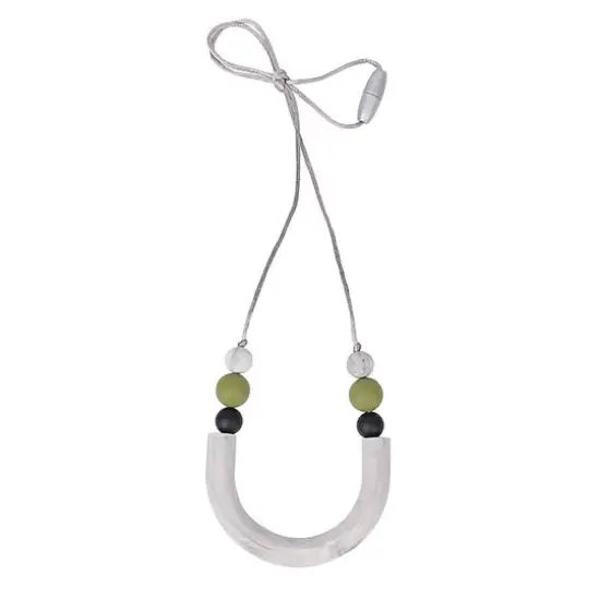 THE PENCIL GRIP Silicone U Tube Style Teething Necklace {1}