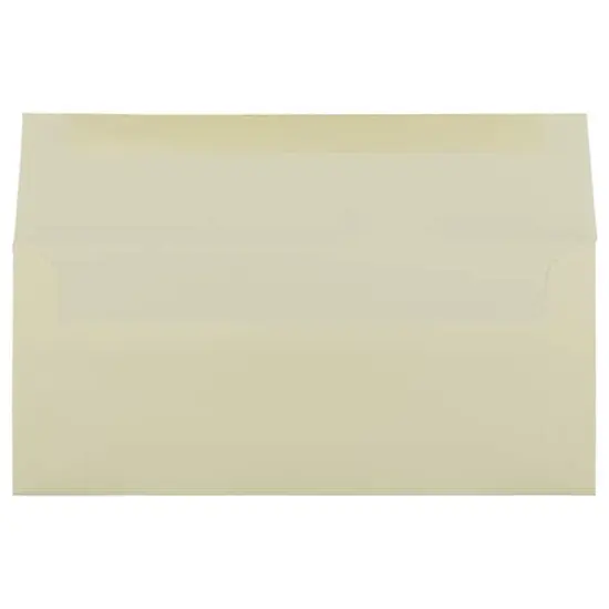 JAM Paper 4.12" x 9.5" Ivory Wove Strathmore Business Envelopes, 50ct. {3}