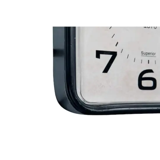 Hello Honey&reg; Metal Rectangle Hanging Clock with Handle Decoration on Top {5}