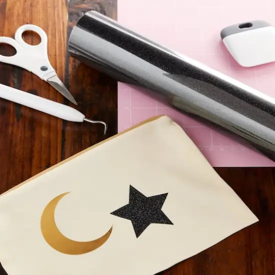 Siser&reg; Glitter Heat Transfer Vinyl Mega Roll Black {3}