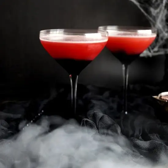 JoyJolt&reg; 10.5oz. Black Swan Martini Glasses, 2ct. {6}