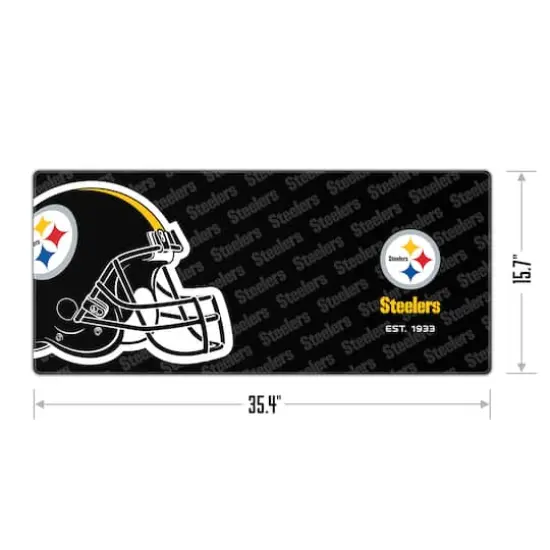 Logo Series Desk Pad Pittsburgh Steelers {4}