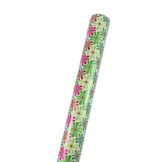 JAM Paper Holiday Snowflake Flowers Gift Wrap {1}