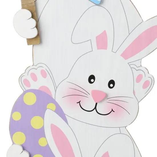 Glitzhome&reg; 30.75" Easter Stacked Bunny Wooden Porch D&eacute;cor {8}