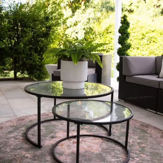 19" UV-Resistant Artificial Boston Ferns, 2ct. {5}