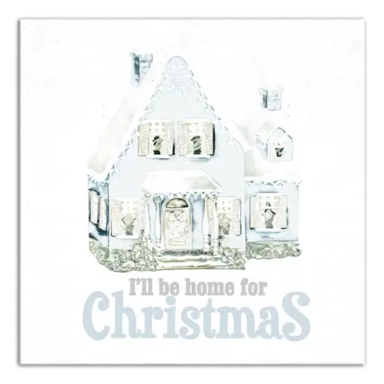 Home For Christmas Canvas Wall Art {1}