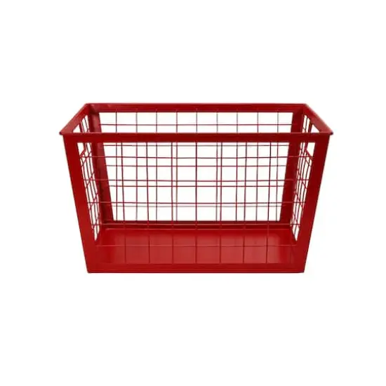 12.5" Red Wire Multifunctional Basket {4}
