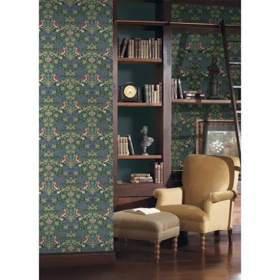 RoomMates Garden Aviary Peel & Stick Wallpaper Jewel {5}