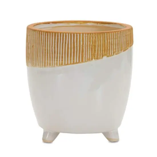 7.75" Dual Tone Terra Cotta Planter {1}