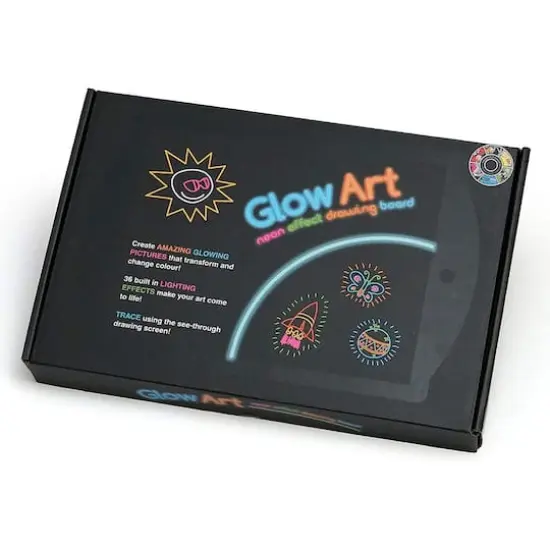 Marvin's Magic Black Glow Art Neon Effect Drawing Board {1}