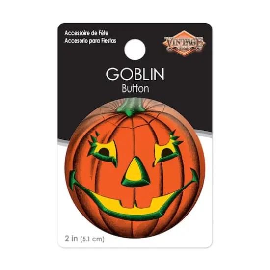 Beistle Vintage Halloween Goblin Button, 6ct. {4}